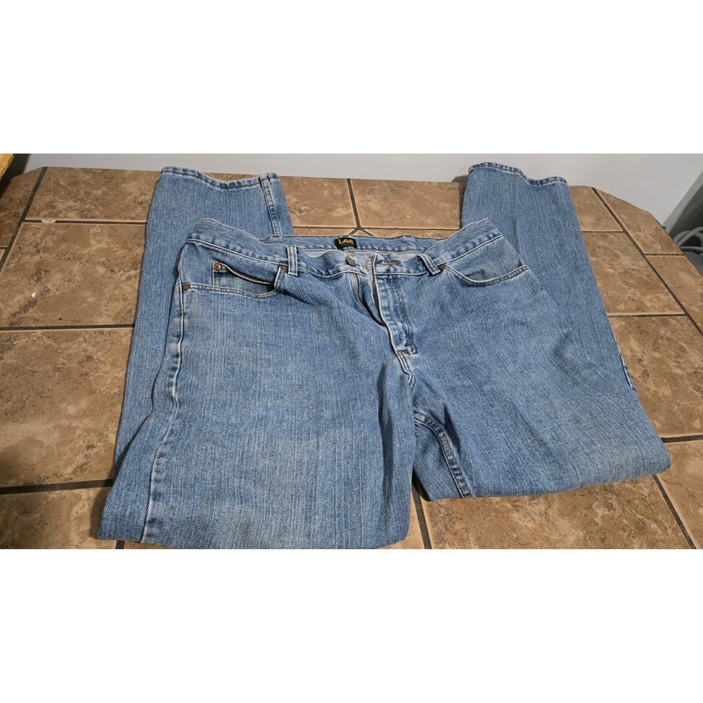 Lee Mens Regular Fit Boot Cut Jeans Size 40x34